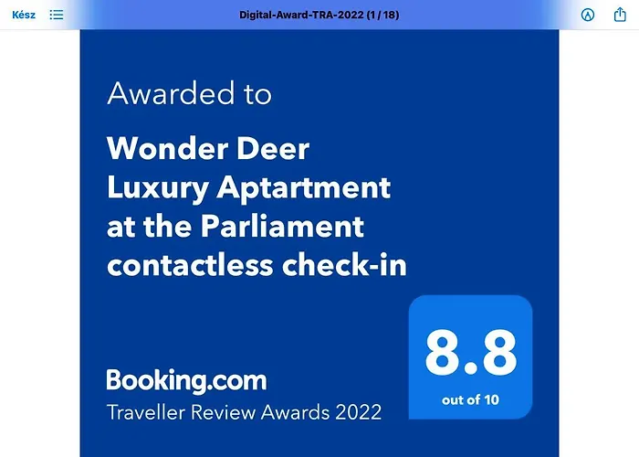 Wonder Deer Lux At The Parliament Self Check-in Lejlighed Budapest